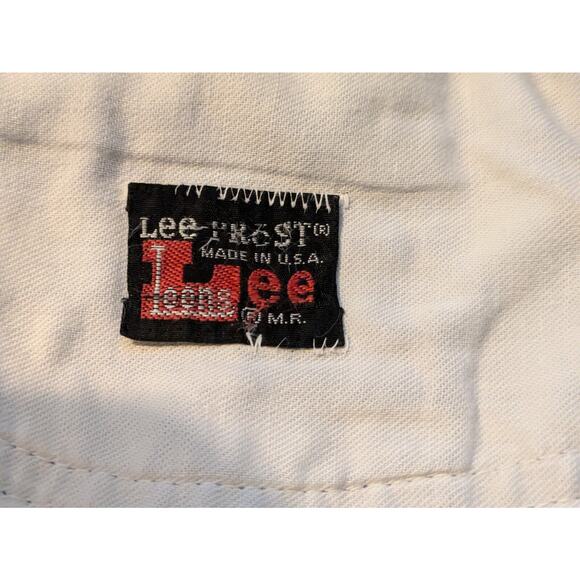 Vintage 1970s Baby Powder Blue Lee Pants 32x28 Distressed, Made In USA - Picture 3 of 16